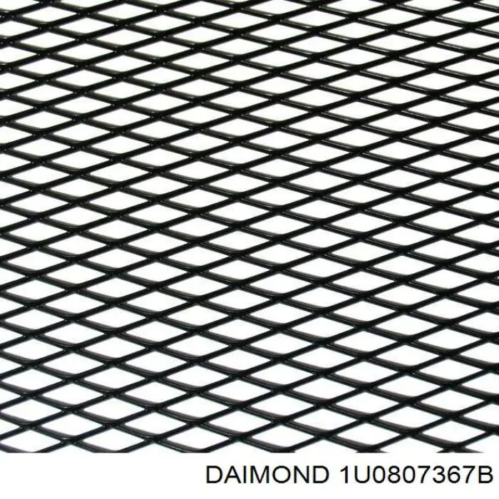 Решітка переднього бампера, ліва 1U0807367B01C Diamond/DPA