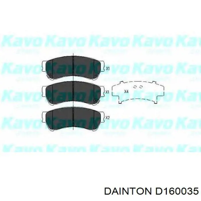 Гальмівні колодки Dainton D160035 ціна, від 22.72 USD