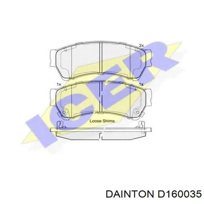 Купити D160035 Dainton Колодки гальмівні передні, дискові