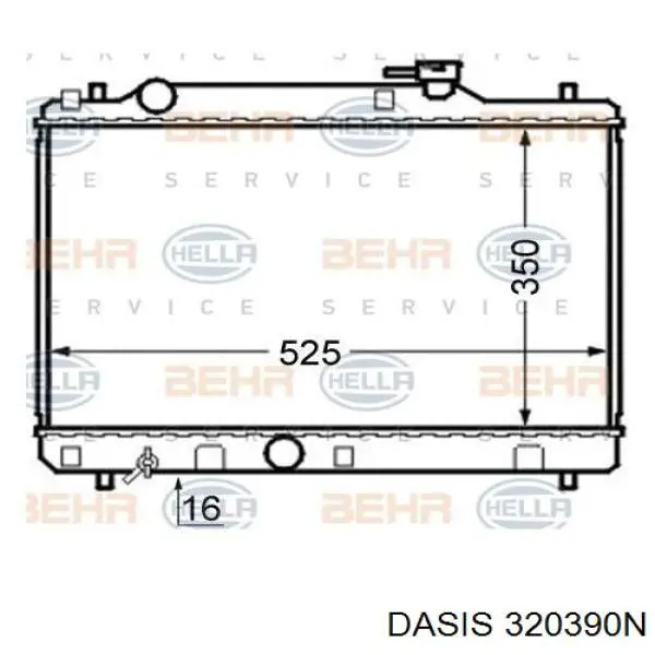 Радіатор основний Polcar 7412084 ціна, від 59.86 USD