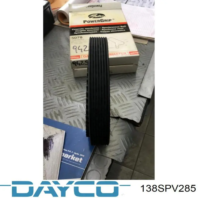 Зубчастий ремінь Dayco 138SPV285 ціна, від 22.75 USD