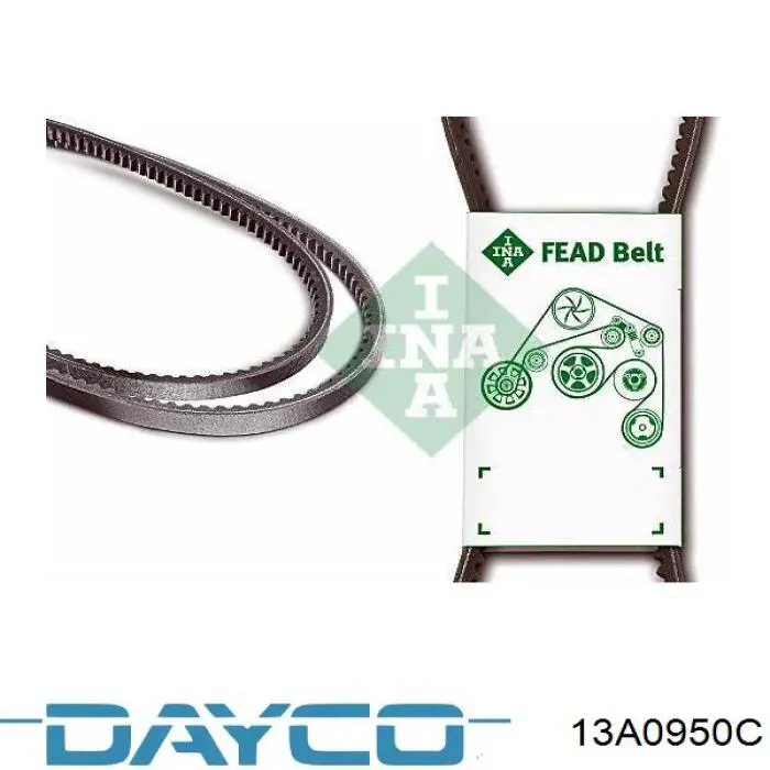 Клиновий ремінь Dayco 13A0950C ціна, від 3.70 USD