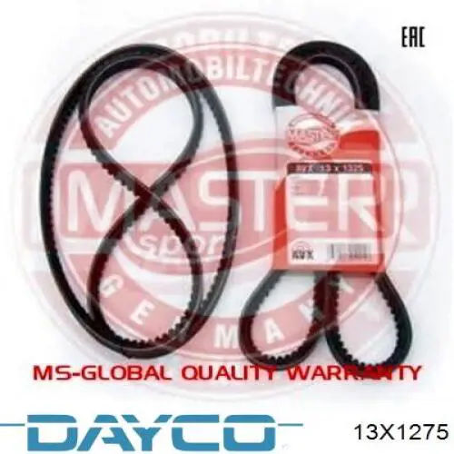 Клиновий ремінь Dayco 13X1275 ціна, від 6.32 USD