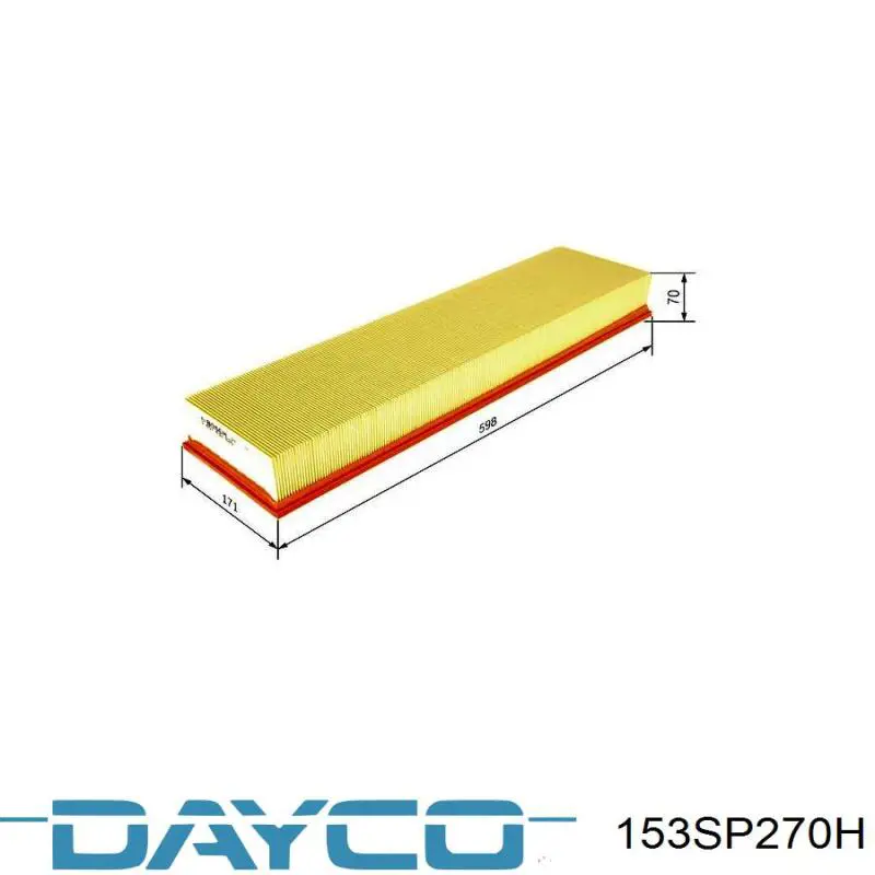 153SP270H Dayco Ремінь двигуна