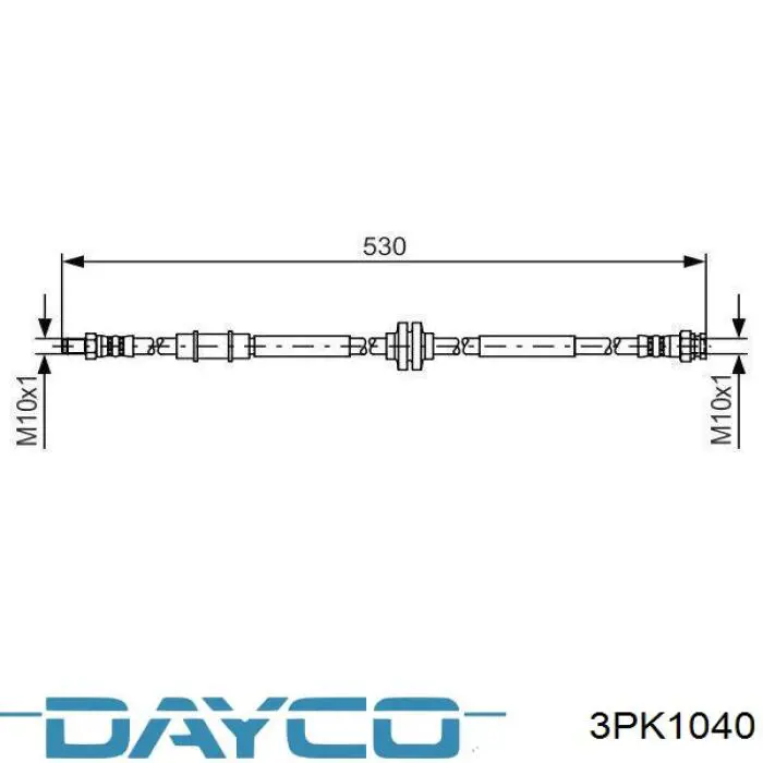 Купити 3PK1040 Dayco Ремінь генератора