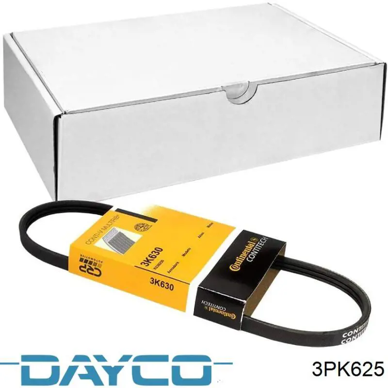 Клиновий ремінь Dayco 3PK625 ціна, від 3.94 USD