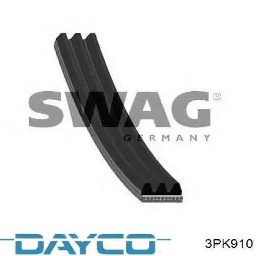 Клиновий ремінь Dayco 3PK910 ціна, від 4.75 USD