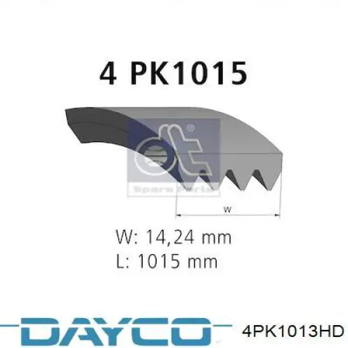 Купити 4PK1013HD Dayco Ремінь генератора