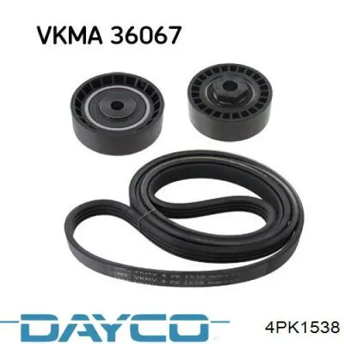 Клиновий ремінь Dayco 4PK1538 ціна, від 9.21 USD