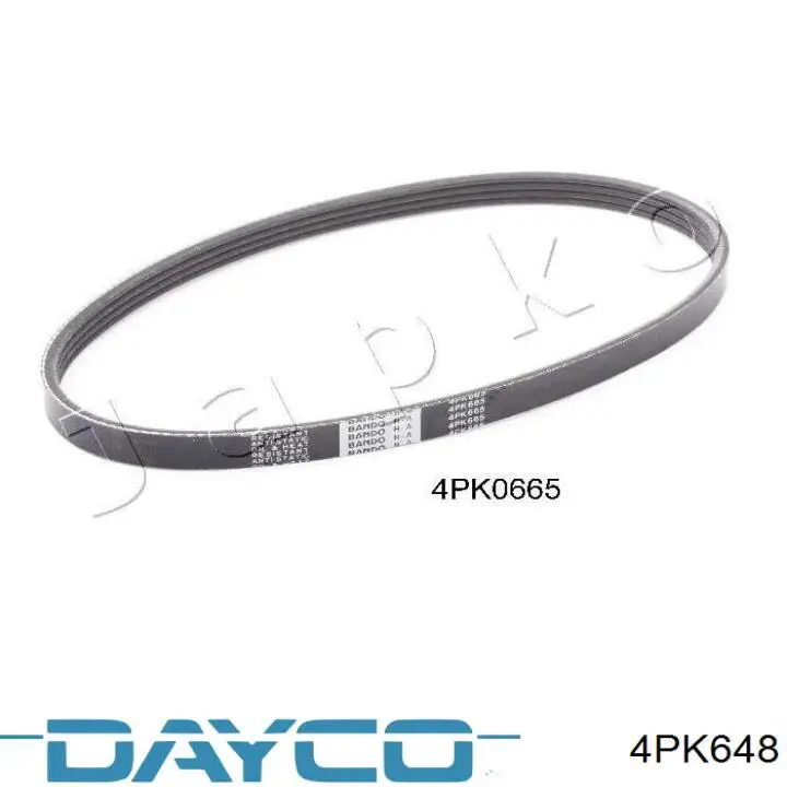 Купити 4PK648 Dayco Ремінь генератора