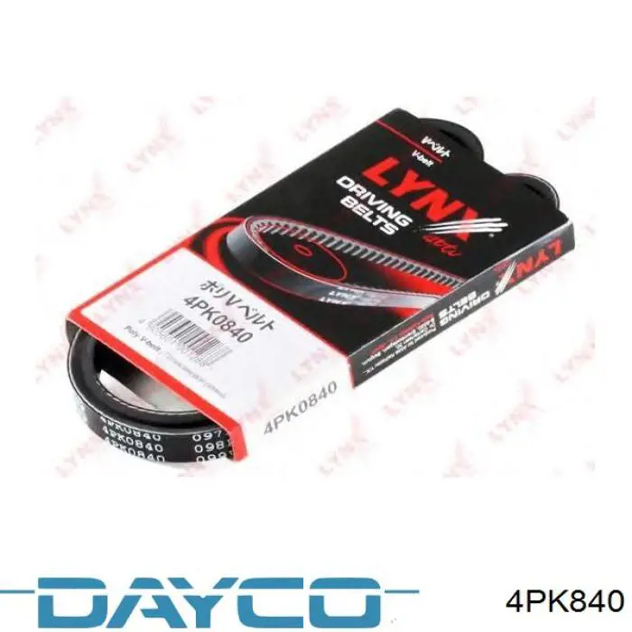 Купити 4PK840 Dayco Ремінь генератора