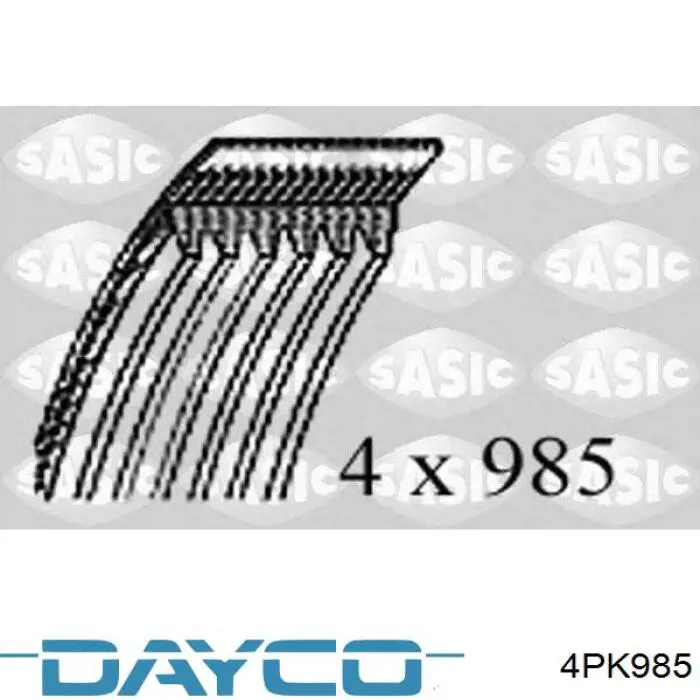 Купити 4PK985 Dayco Ремінь генератора