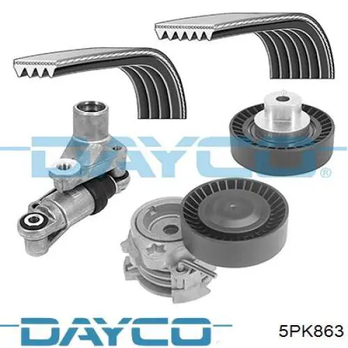 Купити 5PK863 Dayco Ремінь генератора