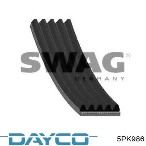 Купити 5PK986 Dayco Ремінь генератора