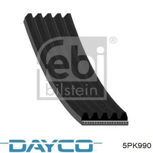 5PK990 Dayco Поліклиновий ремінь