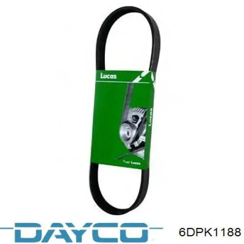 Клиновий ремінь Dayco 6DPK1188 ціна, від 15.97 USD