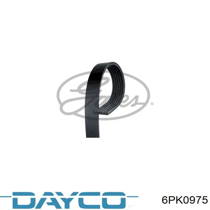 Ремінь генератора 6PK0975 Dayco