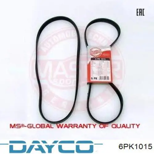 Купити 6PK1015 Dayco Ремінь генератора