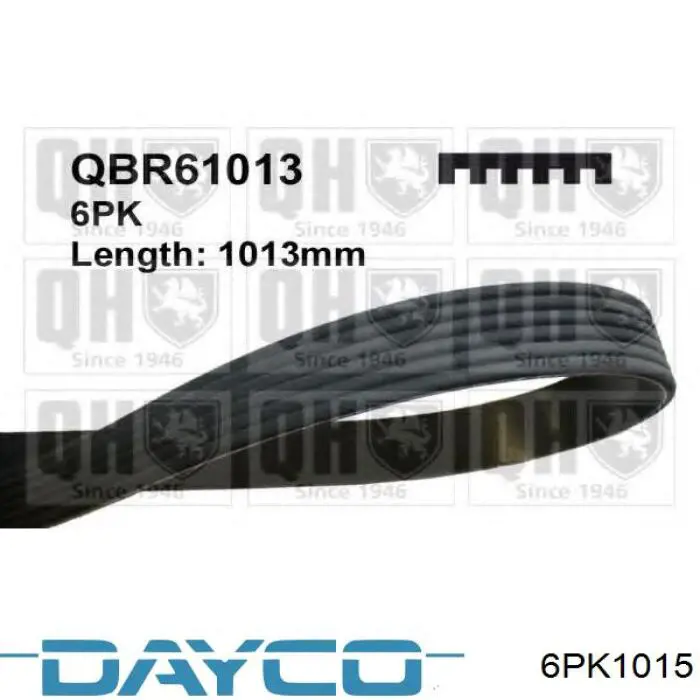 Клиновий ремінь Dayco 6PK1015 ціна, від 8.35 USD