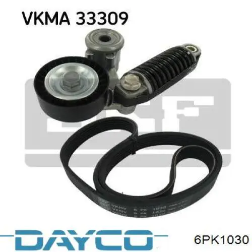 Клиновий ремінь Dayco 6PK1030 ціна, від 8.38 USD