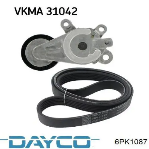 Клиновий ремінь Dayco 6PK1087 ціна, від 9.13 USD