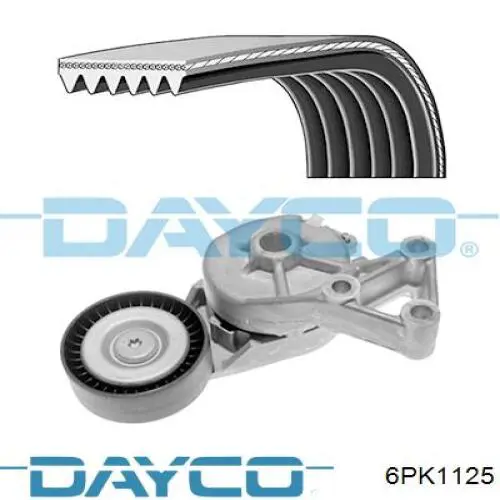 Ремень генератора DAYCO 6PK1125