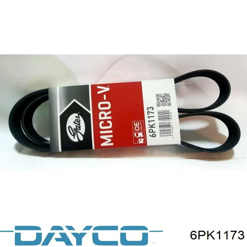 Клиновий ремінь Dayco 6PK1173 ціна, від 11.61 USD