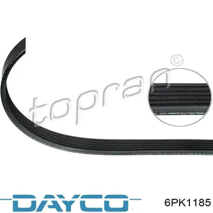 Купити 6PK1185 Dayco Ремінь генератора