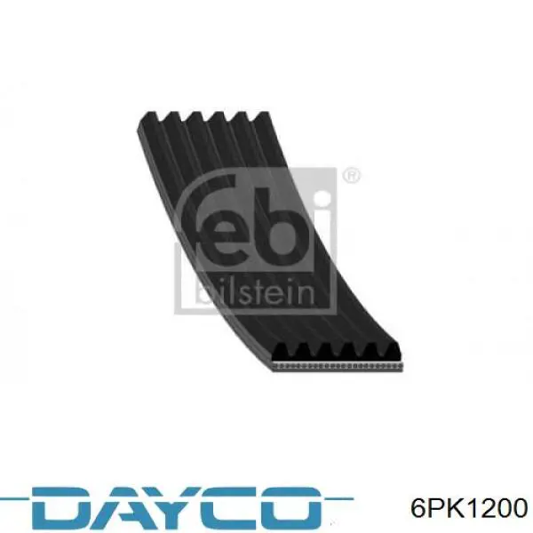 Клиновий ремінь Dayco 6PK1200 ціна, від 8.74 USD