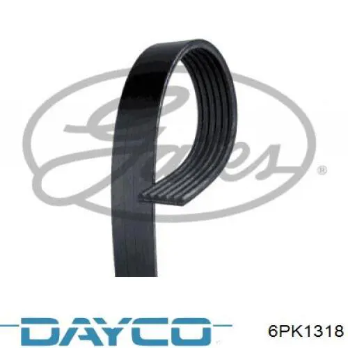 6PK1318 Dayco Поліклиновий ремінь