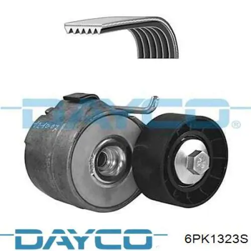 Клиновий ремінь Dayco 6PK1323S ціна, від 12.87 USD