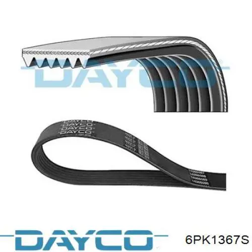 Купити 6PK1367S Dayco Ремінь генератора