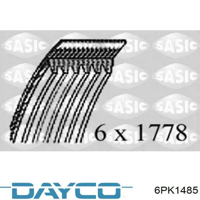 Ремінь кондиціонера Dayco 6PK1485