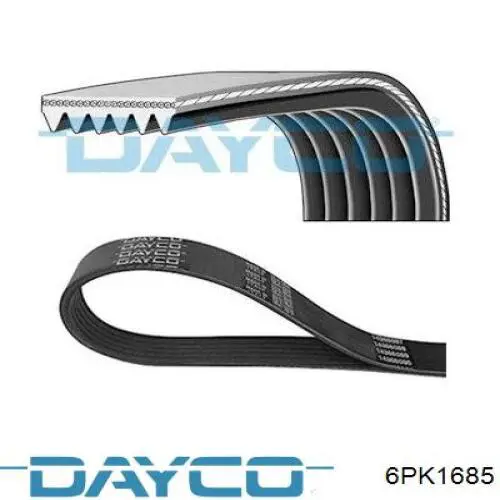Клиновий ремінь Dayco 6PK1685 ціна, від 13.38 USD