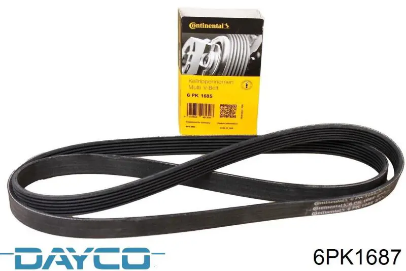 Клиновий ремінь Dayco 6PK1687 ціна, від 15.16 USD