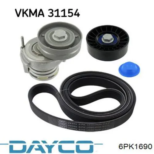 Клиновий ремінь Dayco 6PK1690 ціна, від 14.73 USD