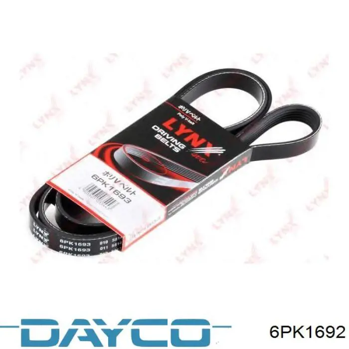 Клиновий ремінь Dayco 6PK1692 ціна, від 12.91 USD
