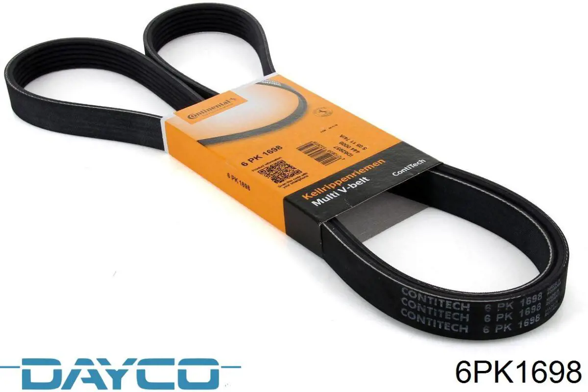 Купити 6PK1698 Dayco Ремінь генератора