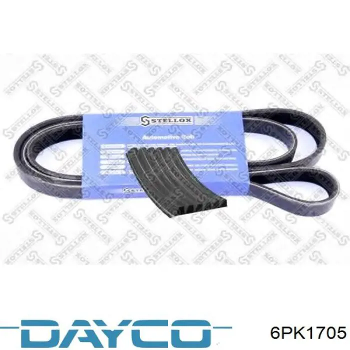 6PK1705 Dayco Поліклиновий ремінь