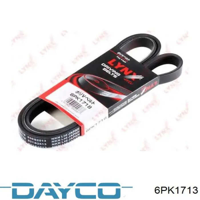 6PK1713 Dayco Поліклиновий ремінь