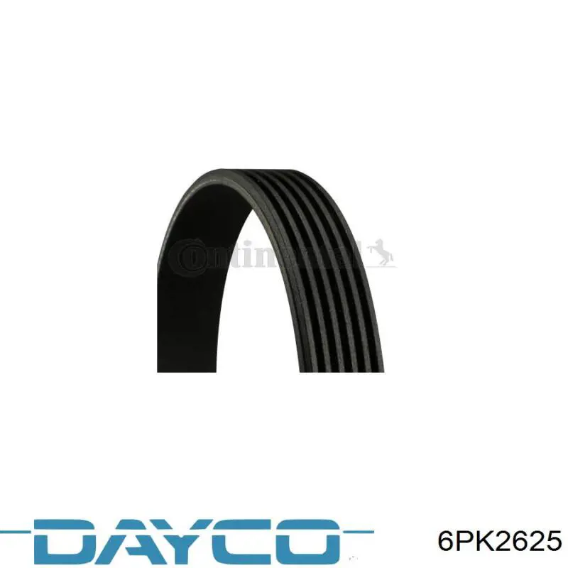 Клиновий ремінь Dayco 6PK2625 ціна, від 17.49 USD