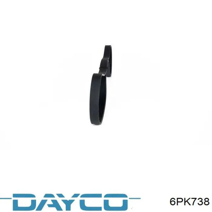 6PK738 Dayco Поліклиновий ремінь