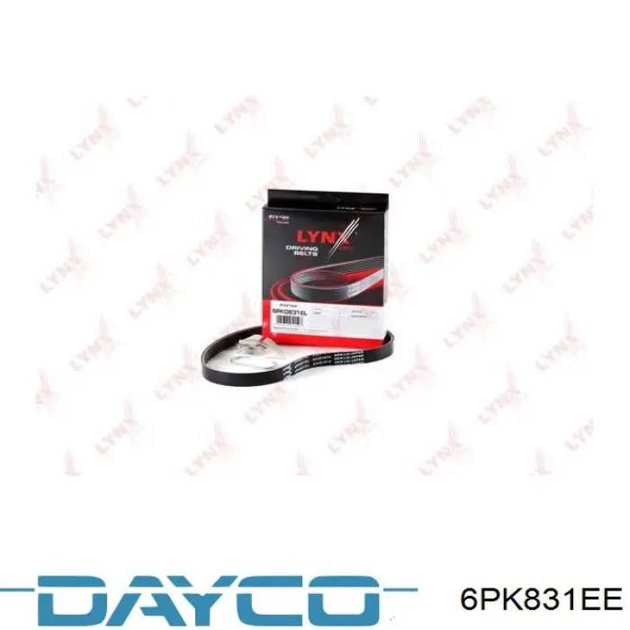Клиновий ремінь Dayco 6PK831EE ціна, від 8.56 USD