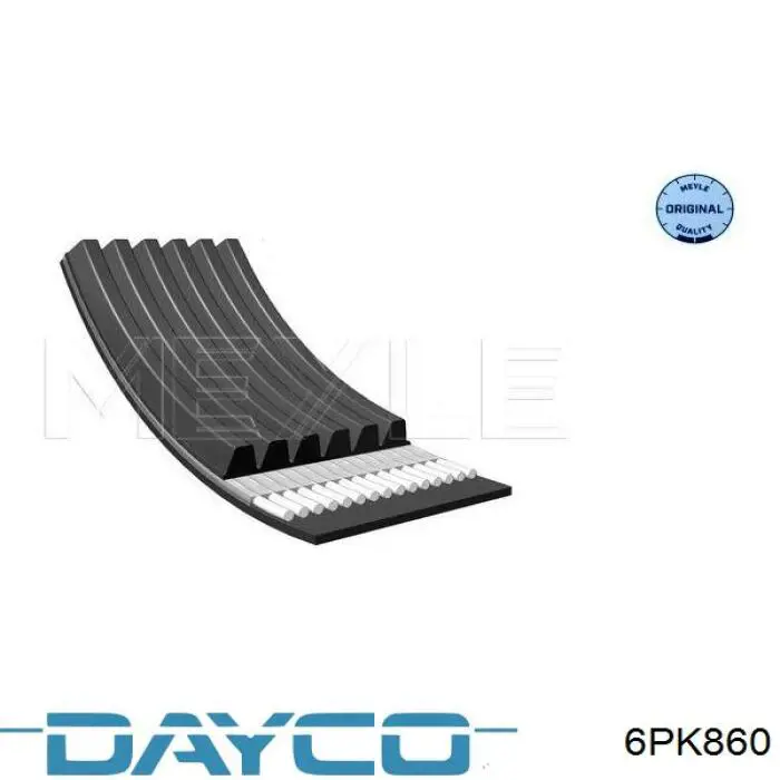 6PK860 Dayco Поліклиновий ремінь