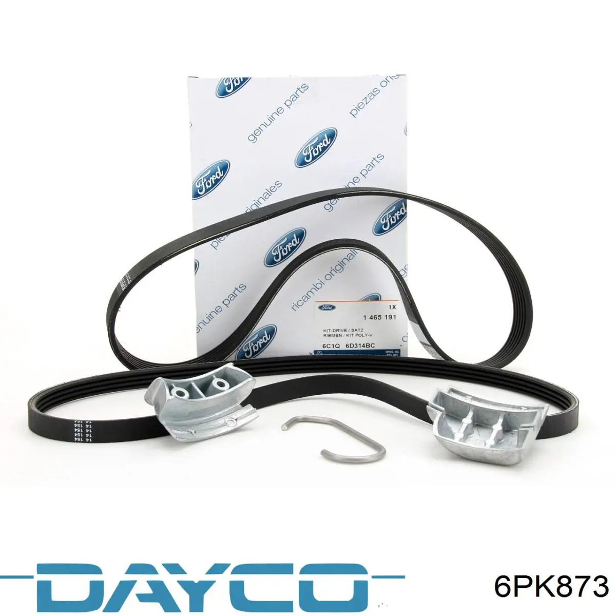 6PK873 Dayco Поліклиновий ремінь