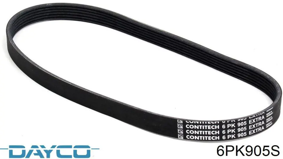 Купити 6PK905S Dayco Ремінь генератора