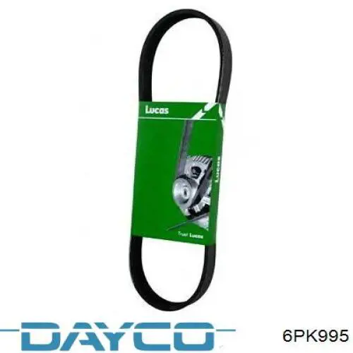 Ремінь генератора 6PK995 Dayco