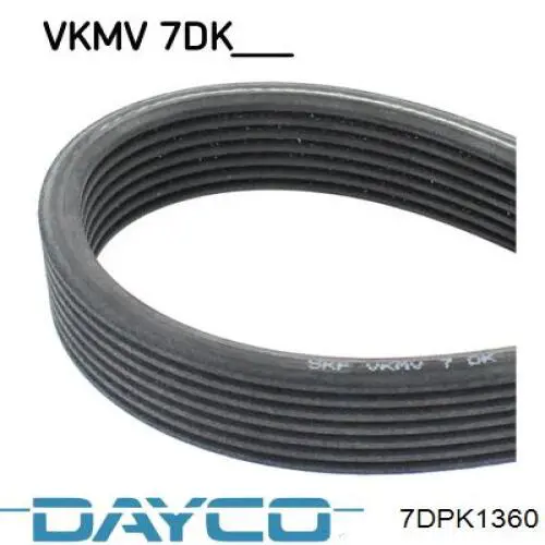 7DPK1360 Dayco Поліклиновий ремінь