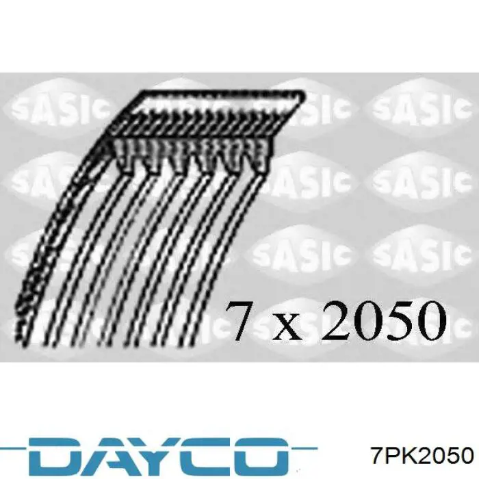 Купити 7PK2050 Dayco Ремінь генератора