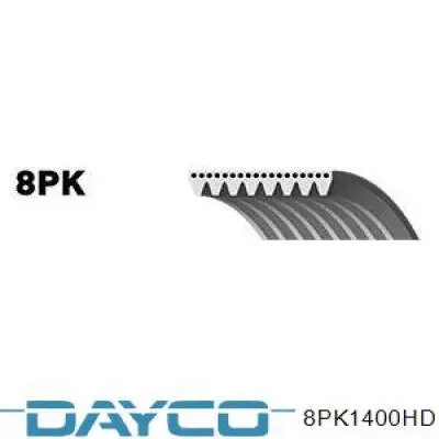 Купити 8PK1400HD Dayco Ремінь генератора